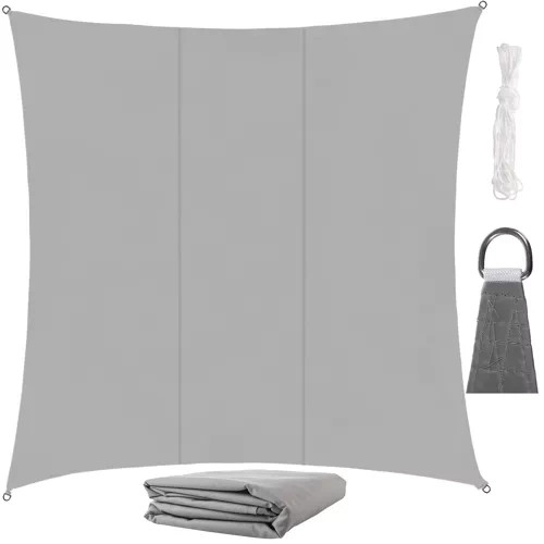 Stínová plachta 3,6x3,6m - šedá