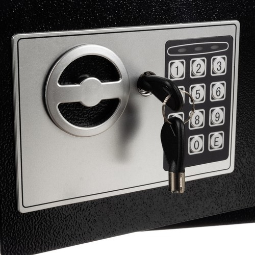 Bezpečnostní trezor s elektronickým kódem a klíčem
