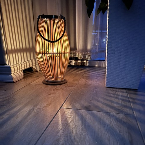 Velká bambusová lampa na na terasu