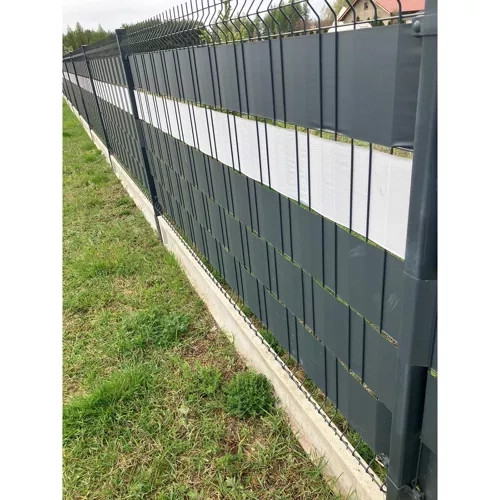 Velmi pevná plotová páska 450g/m² pro plotový plot + klopy (antracitová)