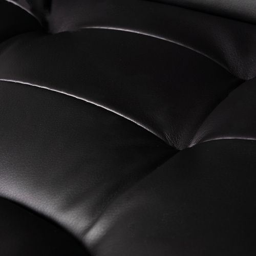 Otočná kancelářská židle COMFY s výsuvnou podnožkou - černá