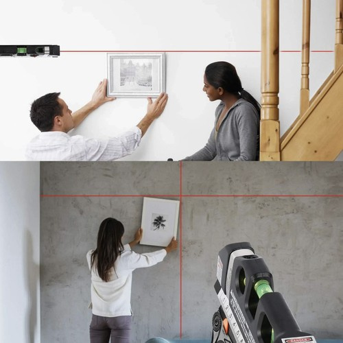 Laserová vodováha s integrovaným metrem 250cm - 3 libely