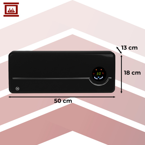 Vzduchová clona nad vstupní dveře s WiFi Kaminer AIRO 2000W (černá)