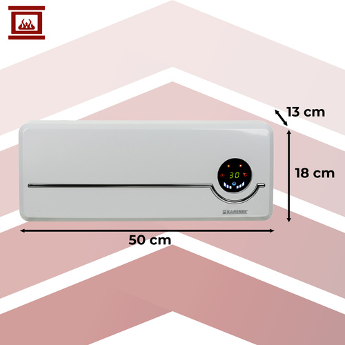 Vzduchová clona nad vstupní dveře s WiFi Kaminer AIRO 2000W (bílá)