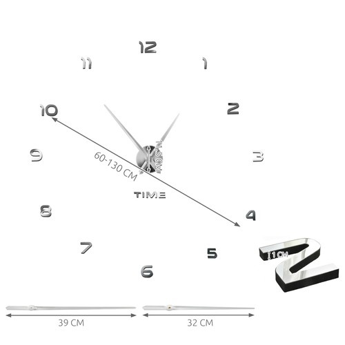 DIY nástěnné hodiny 60-130cm