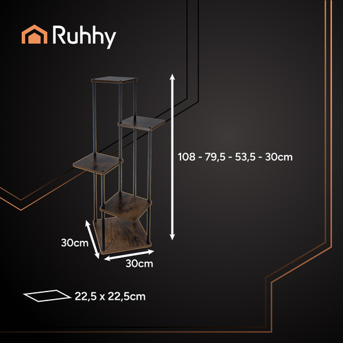 Stojan na květiny 107 cm - 5 pater