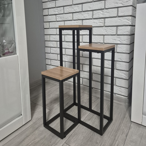 Stojan na květiny 67 cm - 3 patra