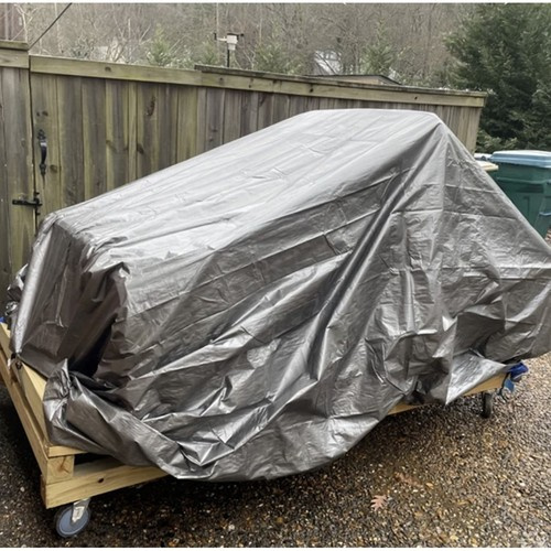 Plachta odolná 3×4 m - HDPE 120 g/m², vodotěsná, 14 ok