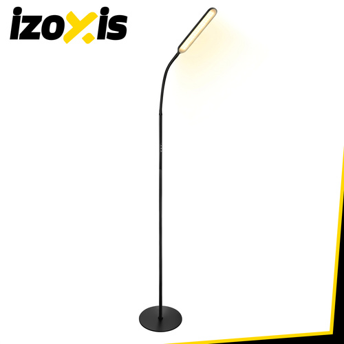 LED stojací lampa 180 cm – černá, moderní, dálkové ovládání, časovač