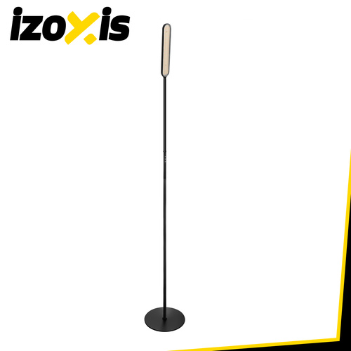 LED stojací lampa 180 cm – černá, moderní, dálkové ovládání, časovač