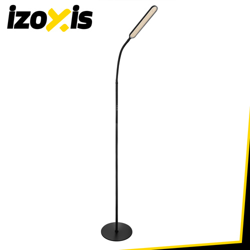 LED stojací lampa 180 cm – černá, moderní, dálkové ovládání, časovač