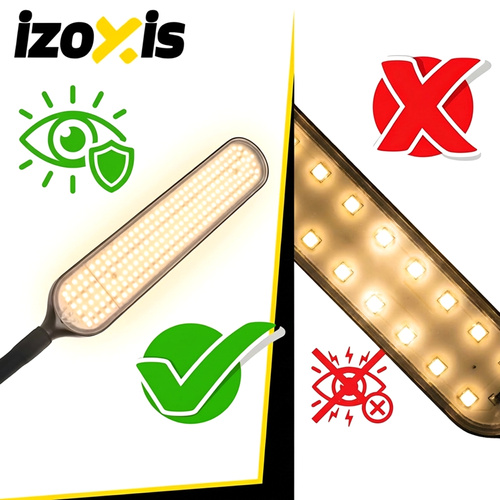 LED stojací lampa 180 cm – černá, moderní, dálkové ovládání, časovač