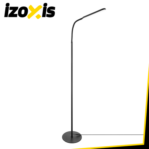LED stojací lampa 180 cm – černá, moderní, dálkové ovládání, časovač