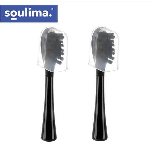 Náhradní hlavice pro sonický zubní kartáček SOULIMA X800 – 2 ks, soft + medium