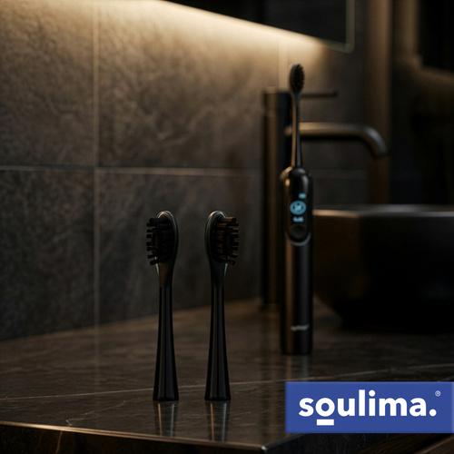 Náhradní hlavice pro sonický zubní kartáček SOULIMA X800 – 2 ks, soft + medium