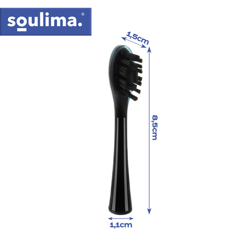 Náhradní hlavice pro sonický zubní kartáček SOULIMA X800 – 2 ks, soft + medium