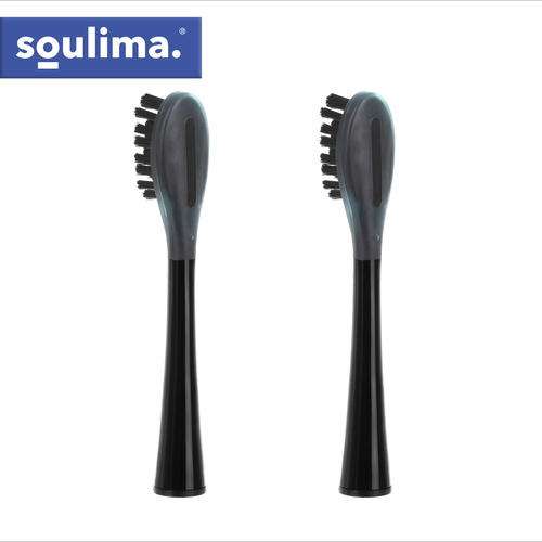 Náhradní hlavice pro sonický zubní kartáček SOULIMA X800 – 2 ks, soft + medium