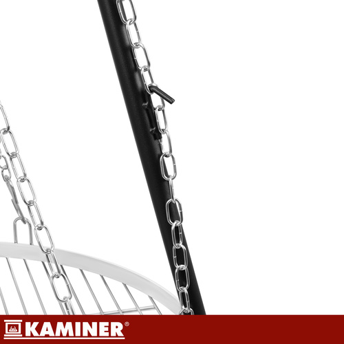 Trojnožkový zahradní gril 167 cm s ohništěm – nerezový rošt 58 cm, plynulé nastavení výšky