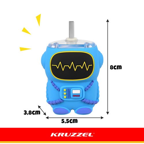 Sonický dětský zubní kartáček ve tvaru robota – 5 režimů