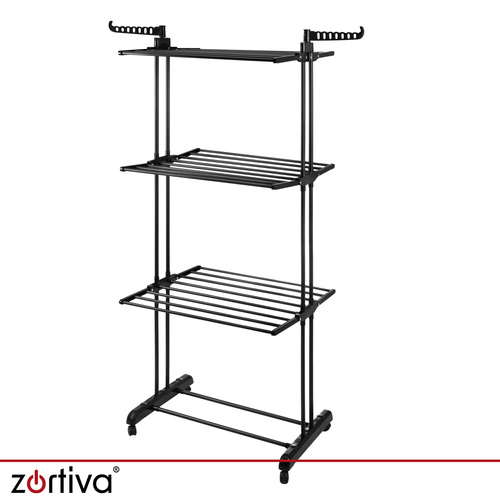 XXL rozkládací vertikální stojací sušák na prádlo 178 cm – 3 úrovně, nosnost 10 kg/úroveň