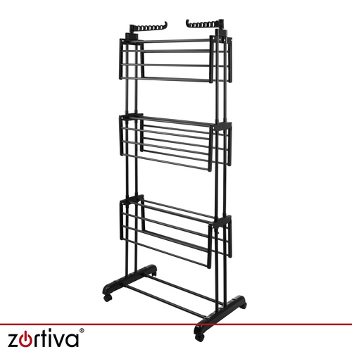 XXL rozkládací vertikální stojací sušák na prádlo 178 cm – 3 úrovně, nosnost 10 kg/úroveň