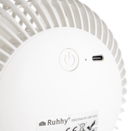 Bezdrátový ventilátor s klipem 1200 mAh – otočný 360°