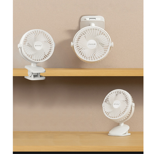 Bezdrátový ventilátor s klipem 1200 mAh – otočný 360°