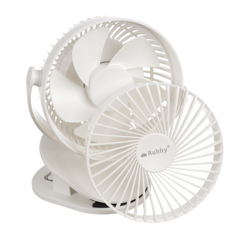 Bezdrátový ventilátor s klipem 1200 mAh – otočný 360°