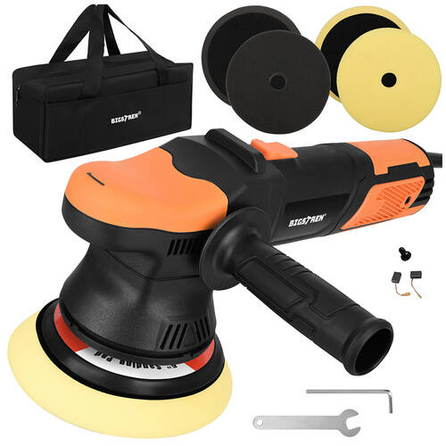 Leštička na auto 900W – Dual Action 125/150 mm, regulace otáček, 8m kabel - Obrázek